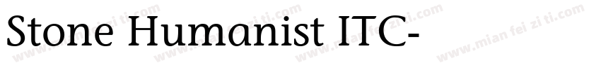 Stone Humanist ITC字体转换
